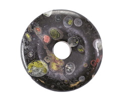 Flower Obsidian Donut 30mm