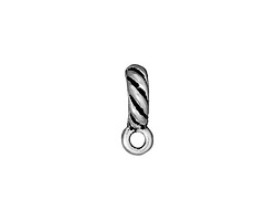 TierraCast Antique Silver (plated) .25 ID Twisted Bail 4x10mm