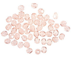 Czech Glass Rosaline Fire Polished Round 3mm