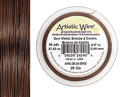 Artistic Wire Antique Brass 26 gauge, 30 yards