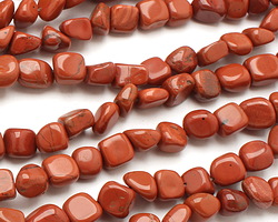 Red Jasper Tumbled Nugget 9-10x7-9mm
