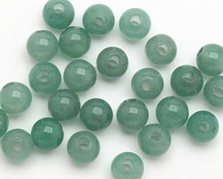 Green Aventurine Round (Large Hole) 8mm