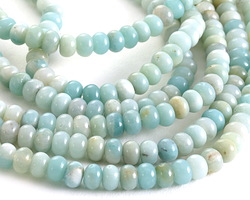 Amazonite (A) Rondelle 4x6mm