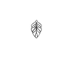 Amoracast Sterling Silver Small Birch Leaf 12x7mm