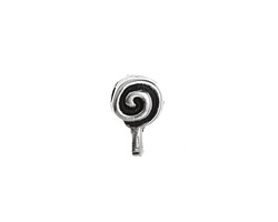 Mykonos Antique Silver (plated) Spiral Bead Bail 8x13mm