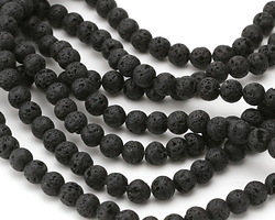 Lava Rock Round 4mm