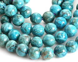 Sky Blue Crazy Lace Calcite Round 9-10mm