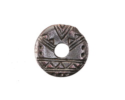 Mykonos Antique Copper (plated) Tribal Etched Donut 20mm