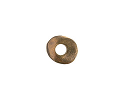 Mykonos Antique Brass (plated) Large Hole Organic Oval Washer 13x11mm