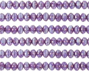Czech Glass Bronzed Purple Ice Fire Polished Rondelle 3x5mm