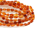 Red Amber (A) Irregular Flat Oval 6-7x8-10mm
