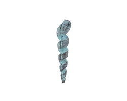 Mykonos Copper (plated) Patina Large Twisted Shell Drop 22mm