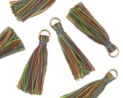 Wildflowers w/ Jump Ring Thread Tassel 30mm