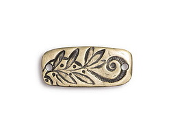 TierraCast Antique Brass (plated) Jardin Bar Connector Link 23x10mm