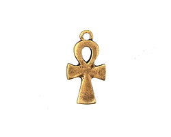 Mykonos Antique Gold (plated) Ankh 14x27mm