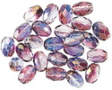 Czech Glass Bronzed Twilight Skies Fire Polished Faceted Rice 8x6mm
