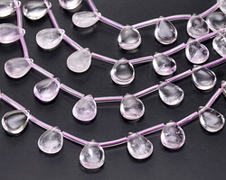 Lavender Amethyst (A) Puff Teardrop 10x14mm