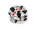 Grace Lampwork Matte Tranquility Vines Lentil Focal Bead 25mm