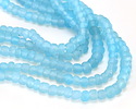 Java Glass Transparent Light Aquamarine Graduated Gooseberry Beads 3-6x4-6mm