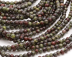 Dragon Blood Jasper Round 4mm