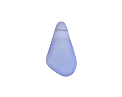 Light Sapphire Beach-Style Glass Side Drilled Freeform Drop 10-15x21-28mm