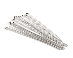 Antique Silver (plated) Headpin 3", 21 gauge (100 pieces)