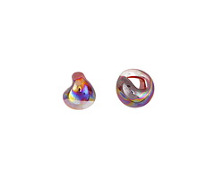 Unicorne Beads Glass Luster Dark Rainbow Mini Teardrop 6-7mm
