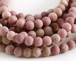 Rhodonite (matte) Round 6mm