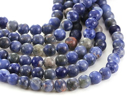 Orange Sodalite Round (Large Hole) 6mm