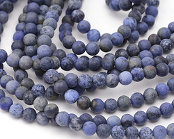 Sunset Dumortierite (matte) Round 6mm