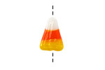 Candy Corn Lampwork Glass Focal Bead 11-12x16-27mm