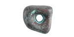 Mykonos Metalized Ceramic Copper Patina Nugget Spacer 18-20mm
