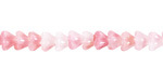Czech Glass Strawberries & Cream Bellflower 5x6mm
