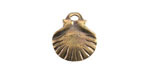 Mykonos Antique Brass (plated) Medium Scallop Focal 19mm