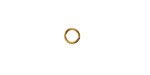 Waterproof 18K Gold PVD Plated Stainless Steel Jump Ring 6mm, 20 gauge
