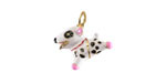 18k Gold (plated) Enamel Playful Puppy Focal 15.5x12mm