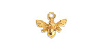 24K Gold (plated) Bee Focal 15x13mm