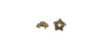 Mykonos Antique Brass (plated) Beaded Star Bead Cap 6mm