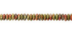 Unakite Faceted Spacer Rondelle 2x5mm