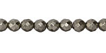 Golden Pyrite Faceted Round 6mm