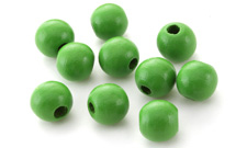 Kelly Green Wood Round 14mm