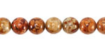 Tibetan (Dzi) Agate Molten Pattern Round 8mm