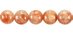 Sakura Golden Sunstone Round 10mm