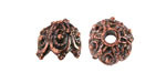 Mykonos Antique Copper (plated) Beaded Chandelier Bead Cap 11x14mm