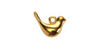 24K Gold (plated) Puff Bird Focal 15x12mm