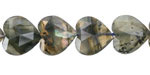 Labradorite Microfaceted Heart 13-14mm