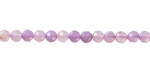 Lavender Moon Quartz (AA) Microfaceted Round 4mm