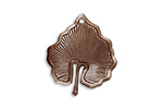 Vintaj Natural Brass Enchanted Leaf 22x26mm