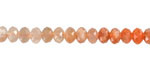 Moonstone (Multi-Ombré) Faceted Rondelle 4x6mm