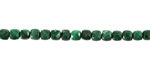 Malachite Faceted Cube 4mm